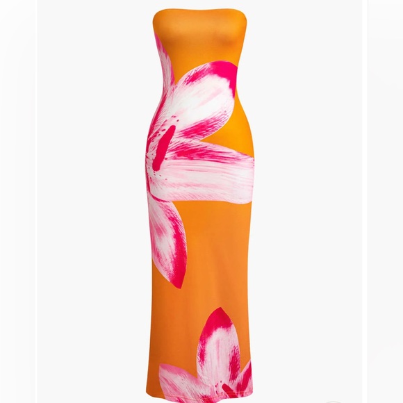 Dresses & Skirts - #359 Floral Strapless Dress